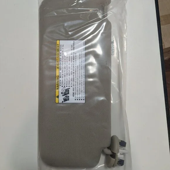 Gray Left Driver Side Sun Visor - Picture 2 of 2